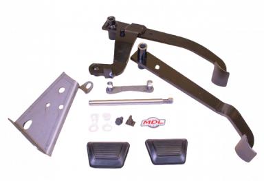 Pedal Assy, 1970-74 Mopar E-body/ 1971-74 B-body,  pads