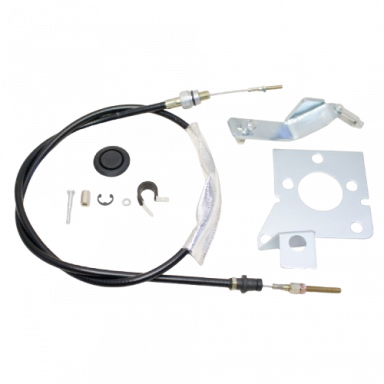 MDL 67-68 Mustang/Cougar Clutch Cable Kit (Cable release bellhouisngs)