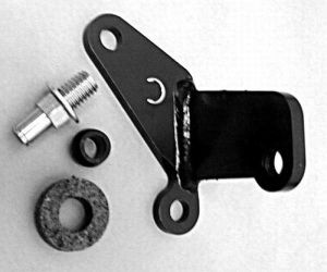 Z-Bar Clutch Pivot Bracket for late-model motors using stock linkage