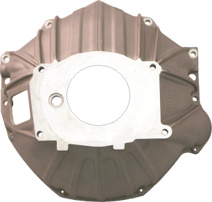 Bellhousing, Aluminum, Chevy, 168 tooth SB/BB, to GM four speed bolt pattern. GM621