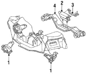 Ford 94-98 Mustang Crossmember, All models