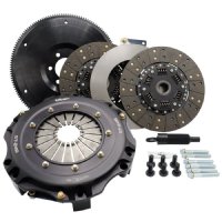 Tilton ST-246 Twin-Disk Clutch/Flywheel Assy, Ford 157 tooth, 28oz, 6-bolt (850-ft/lb)